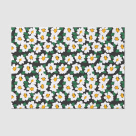 Papel de tejido de flores