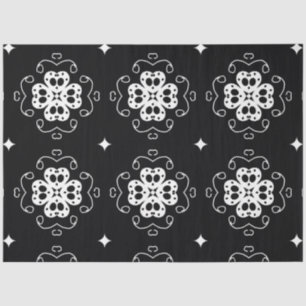 papel de tejido de flores abstractas moderno