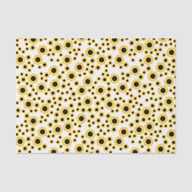 Papel de tejido de girasoles mate (Anverso)