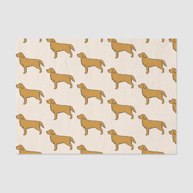 Papel de Tejido de Golden Retriever (Anverso)