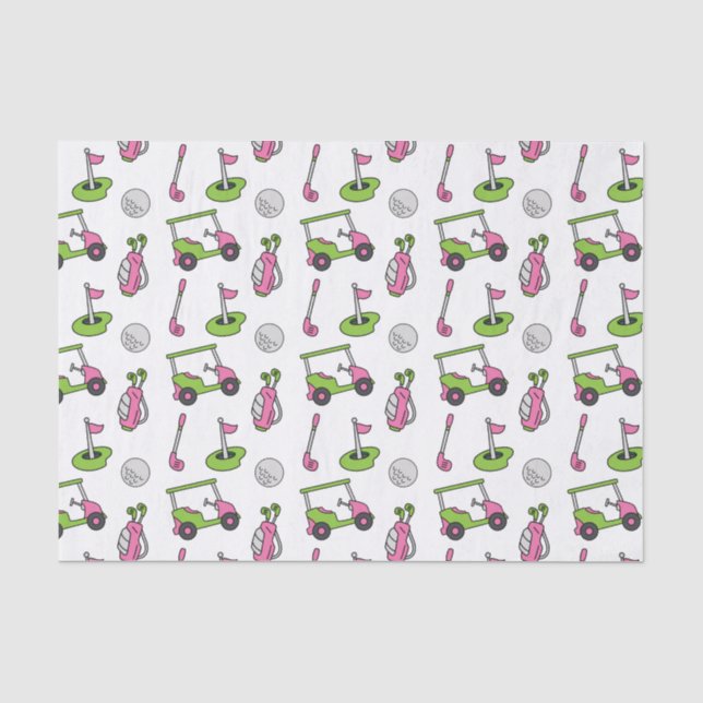 Papel De Tejido De Golf De Cuadros (Anverso)
