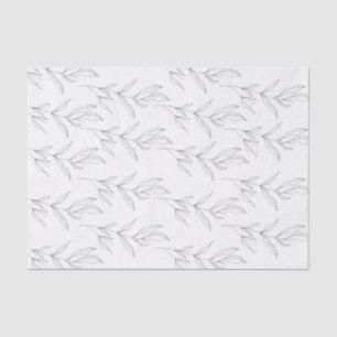 Papel de tejido de hoja de dibujo de línea