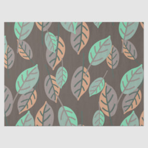 papel de tejido de hojas de bosque