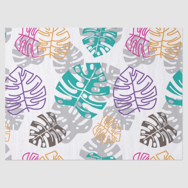 papel de tejido de hojas de decoración (Anverso)