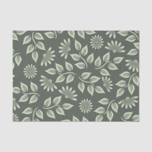 papel de tejido de hojas verdes