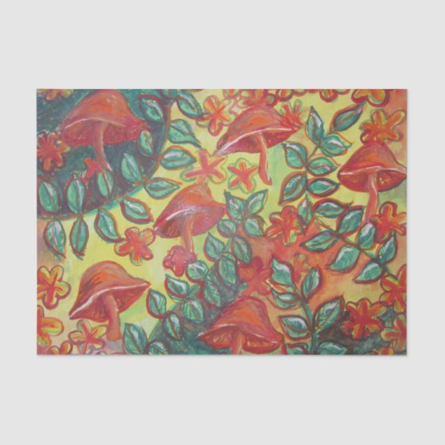 papel de tejido de hongos (Anverso)