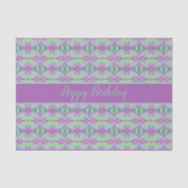 Papel De Tejido De Impresión Purple Floral Con Ver