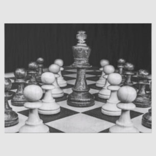 papel de tejido de juegos de ajedrez