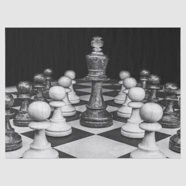 papel de tejido de juegos de ajedrez (Anverso)