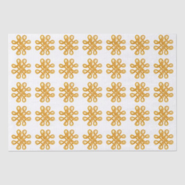 Papel de Tejido de KNOT CELTIC ORO (Anverso)