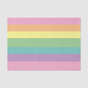 Papel de tejido de la banda de arcoiris Pastel