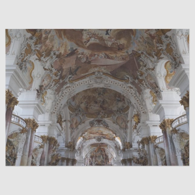 papel de tejido de la catedral barroca de alemania (Anverso)