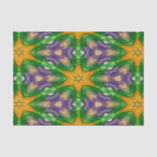 Papel de tejido de las estrellas Mardi Gras