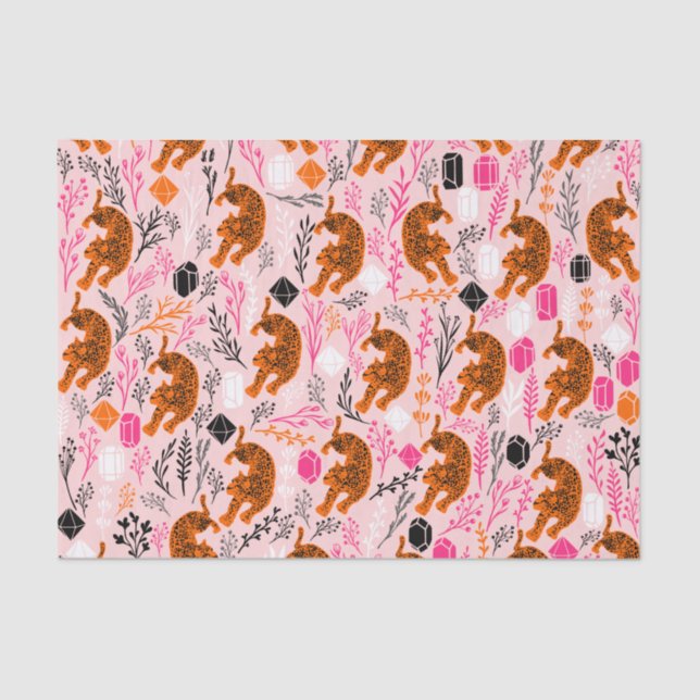 Papel de tejido de leopardo mate (Anverso)