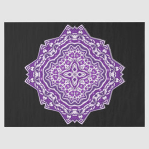 papel de tejido de mandala púrpura