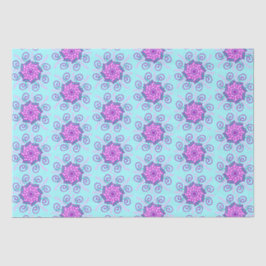 Papel de tejido de mandelas rosa y menta
