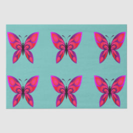 Papel de tejido de mariposa de arte pop