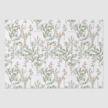 Papel de tejido de melocotón dulce y verde