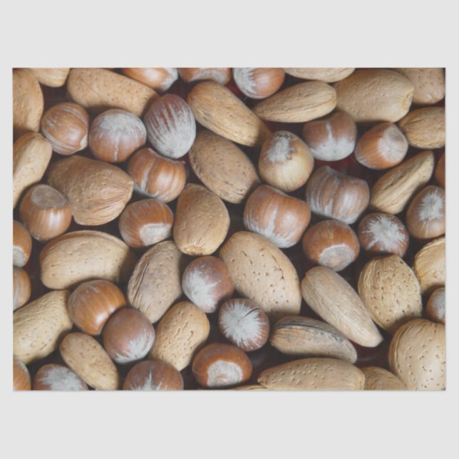 papel de tejido de nueces mixtas (Anverso)