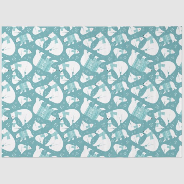 Papel de tejido de oso polar (Anverso)