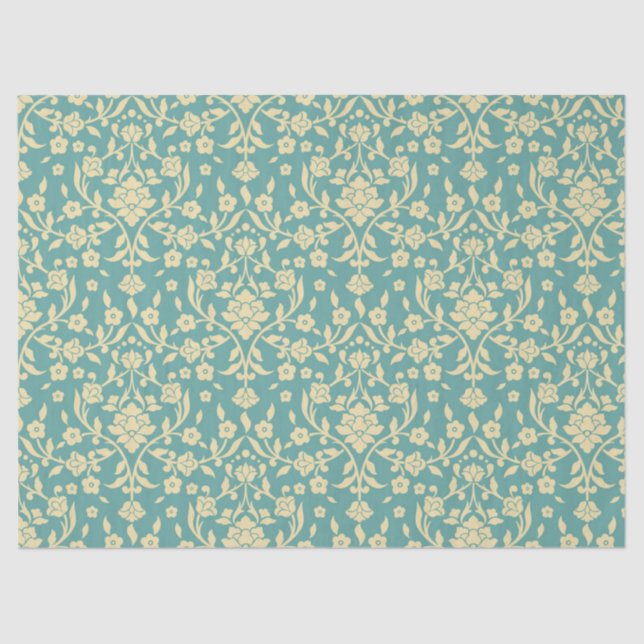 Papel de tejido de patrón de Damasco (Anverso)