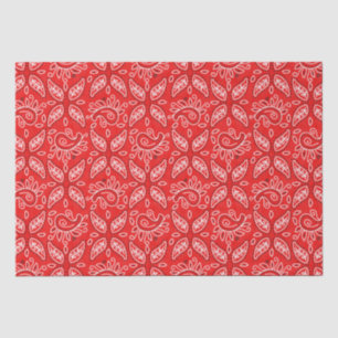 Papel de tejido de patrón de Paisley del País Rojo