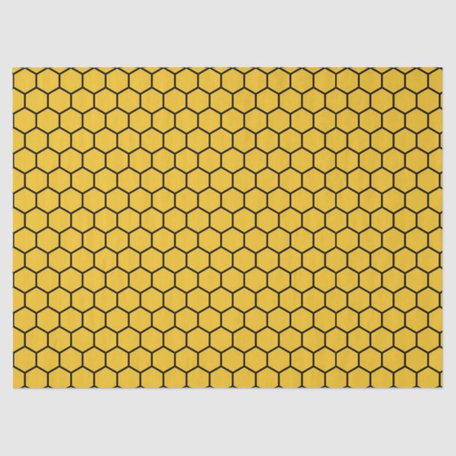 Papel de tejido de peine de miel | Diseño Hexagona (Anverso)