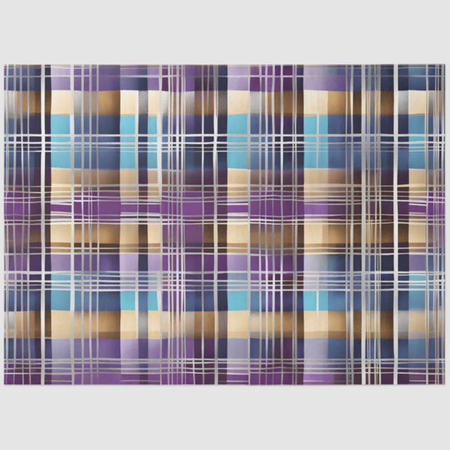 papel de tejido de plaid abstracto (Anverso)