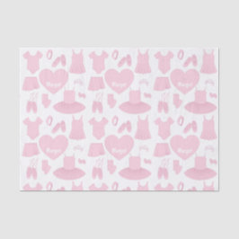 Papel de Tejido de Ropa de Ballet - Fondo blanco