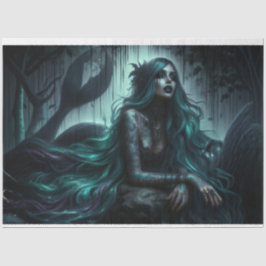 Papel de tejido de sirena