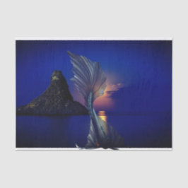 Papel de tejido de sirena