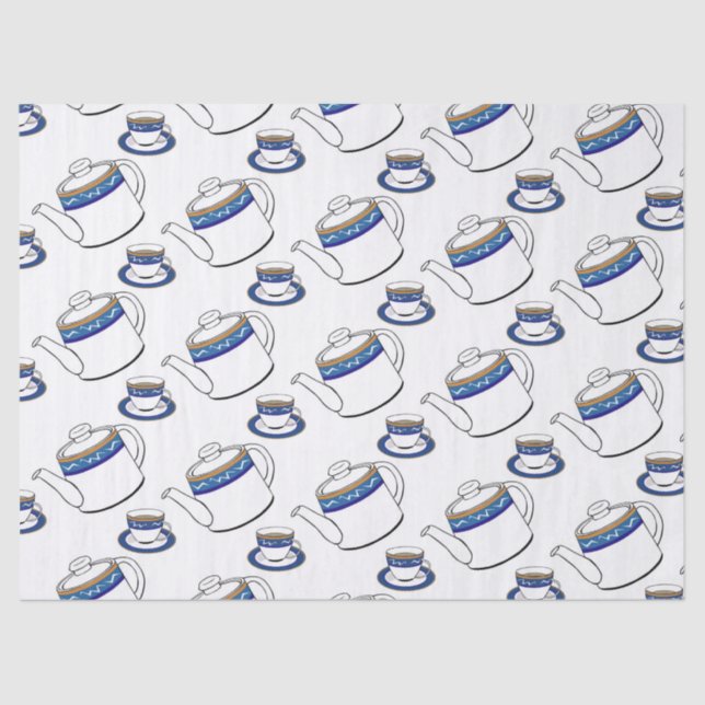 papel de tejido de tiempo de té (Anverso)