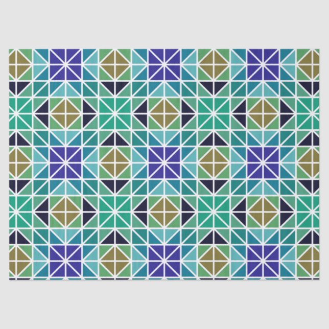 papel de tejido de triángulos de mosaico (Anverso)