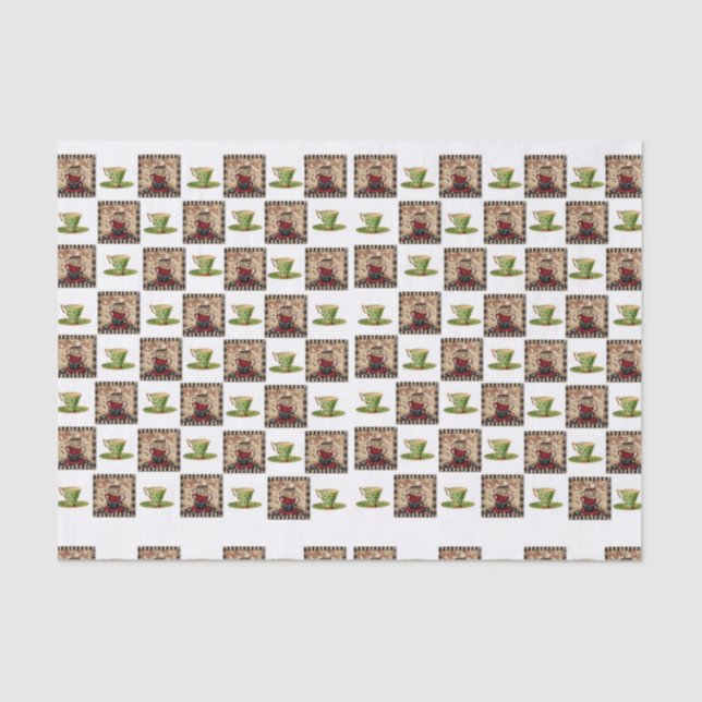 Papel de tejido decorativo Café (Anverso)