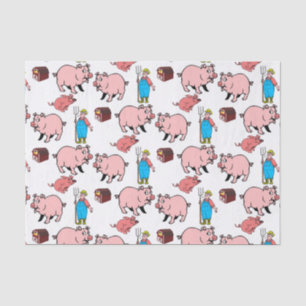 Papel de tejido decorativo Cerdo