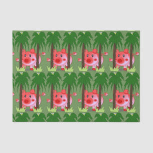 Papel de tejido decorativo Cerdo