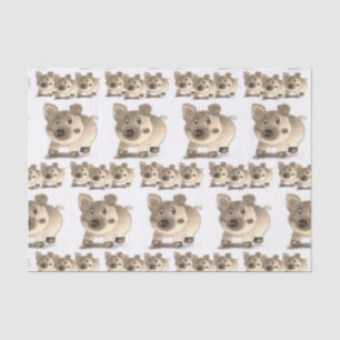 Papel de tejido decorativo Cerdo