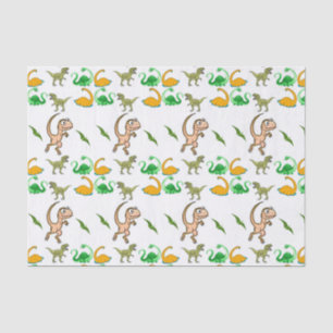 Papel de tejido decorativo Dinosaurio