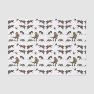 Papel de tejido decorativo Dinosaurio