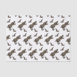 Papel de tejido decorativo Dinosaurio
