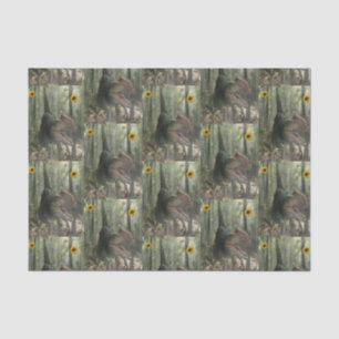 Papel de tejido decorativo Dinosaurio