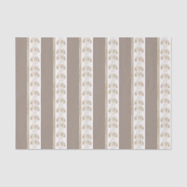 Papel de tejido decorativo Floral (Anverso)