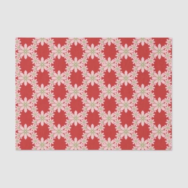 Papel de tejido decorativo Floral (Anverso)