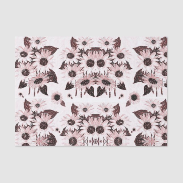 Papel de tejido decorativo Girasol (Anverso)