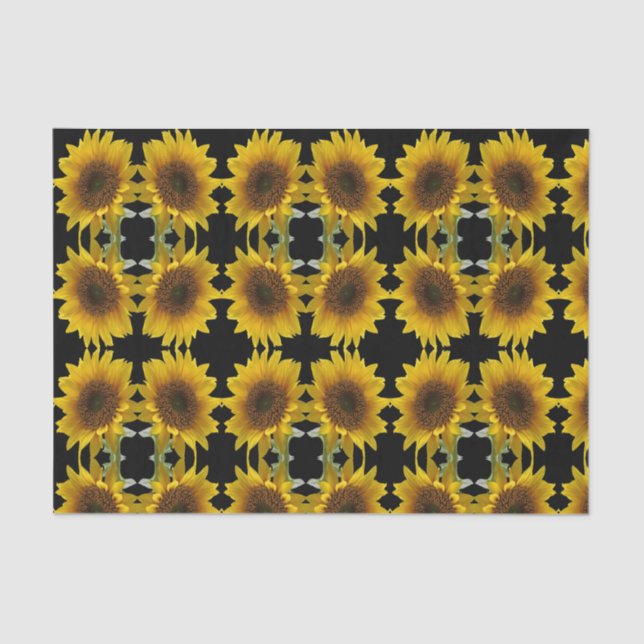 Papel de tejido decorativo Girasol (Anverso)