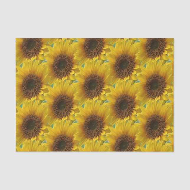 Papel de tejido decorativo Girasol