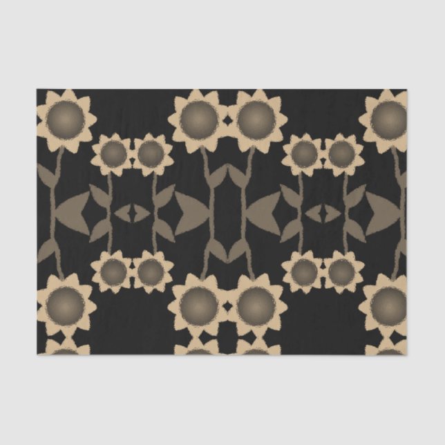 Papel de tejido decorativo Girasol (Anverso)