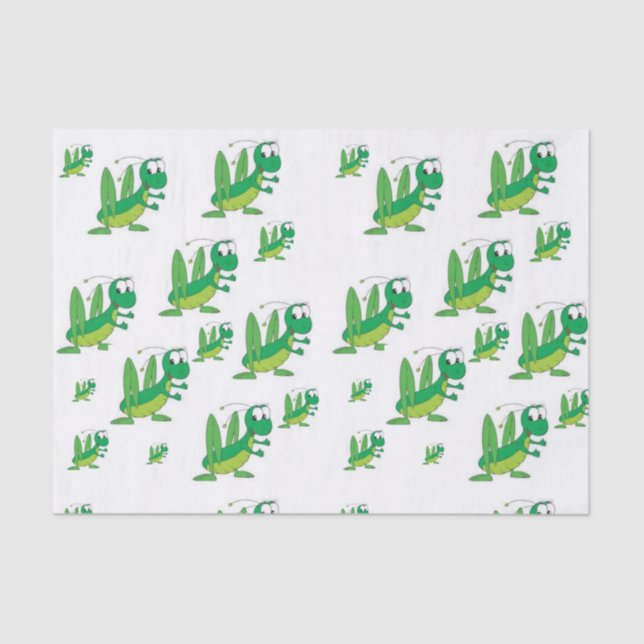 Papel de tejido decorativo Grasshopper (Anverso)