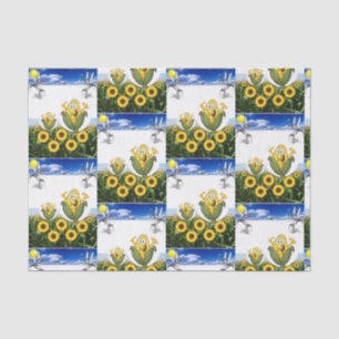 Papel de tejido decorativo palomitas de maíz