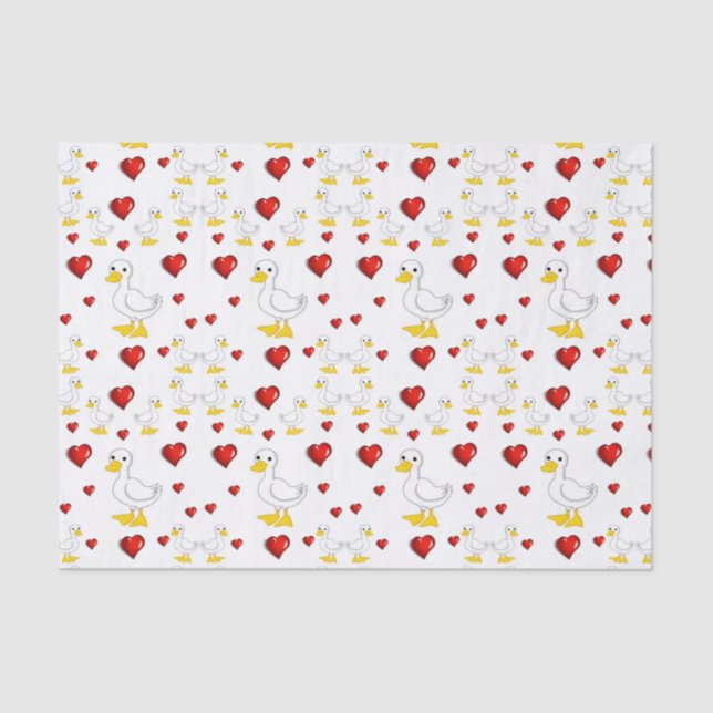 Papel de tejido decorativo Pato (Anverso)